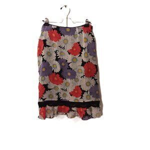 Vintage 1990s Spencer Jeremy Silk Midi Skirt – Size 12 Y2K